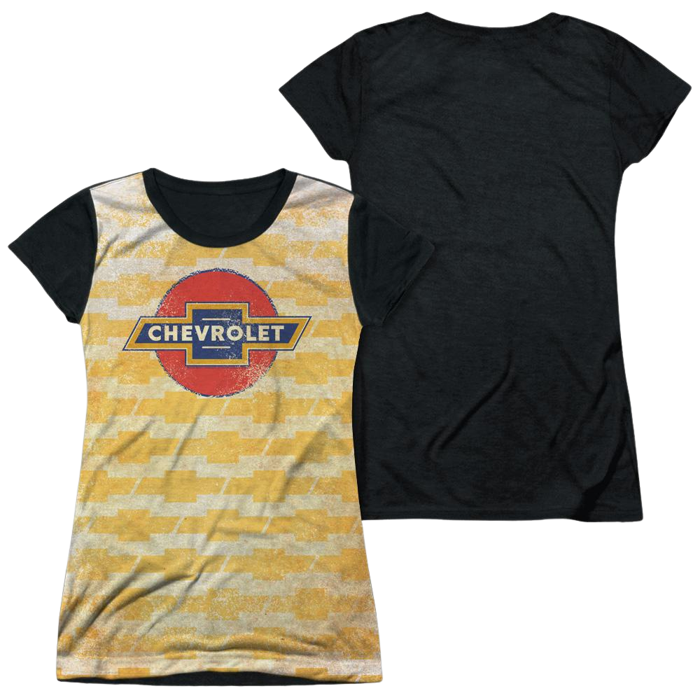 Chevrolet Chevy Repeat - Juniors Black Back T-Shirt Juniors Black Back T-Shirt Chevrolet