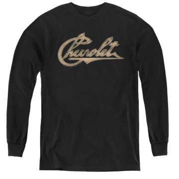 Chevrolet Chevy Script - Youth Long Sleeve T-Shirt Youth Long Sleeve T-Shirt Chevrolet
