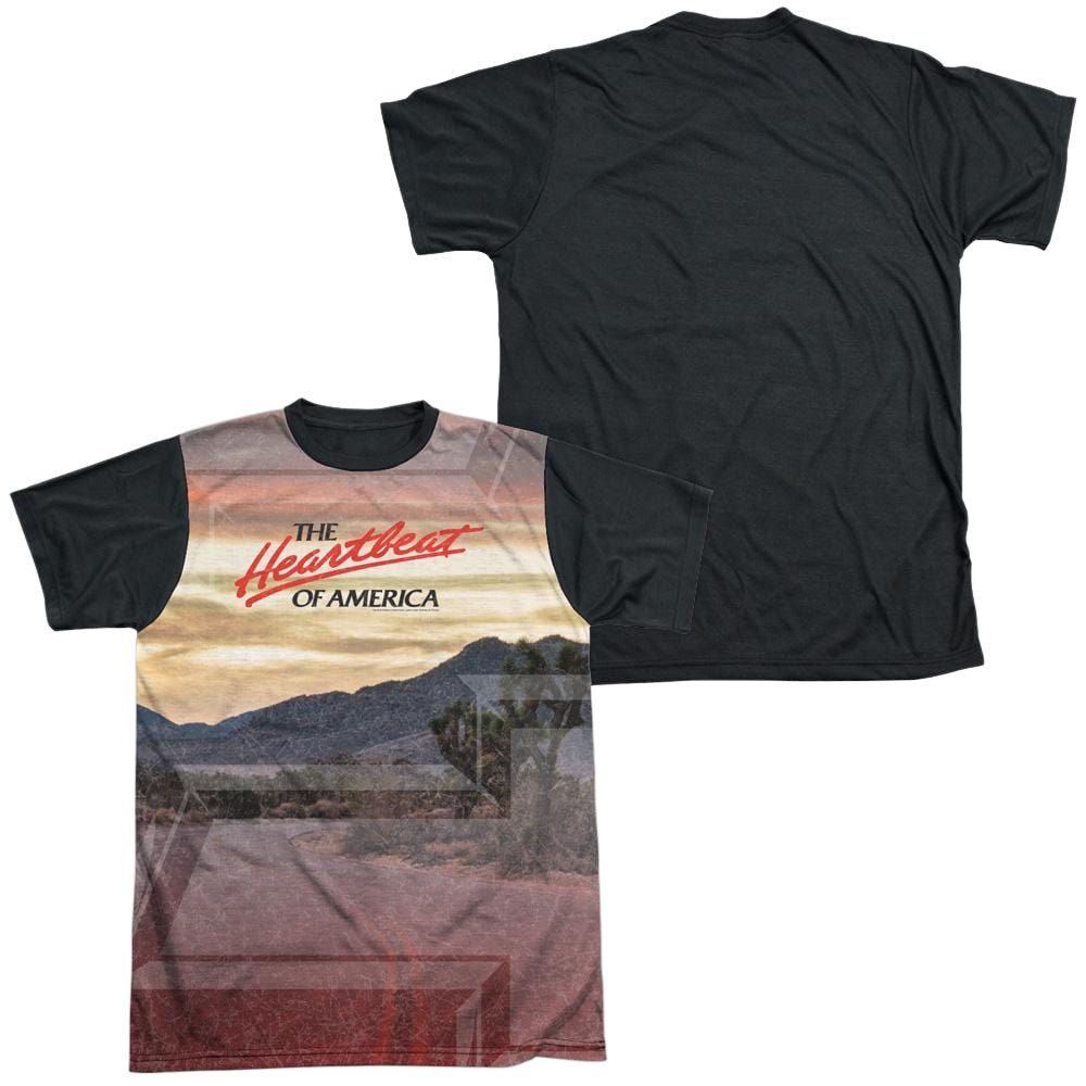 Chevrolet Heartbeat Road - Men's Black Back T-Shirt Men's Black Back T-Shirt Chevrolet