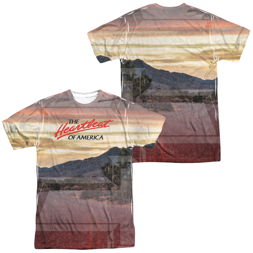 Chevrolet Heartbeat Road (Front/Back Print) - Men's All-Over Print T-Shirt Men's All-Over Print T-Shirt Chevrolet