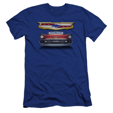 Chevrolet 1957 Bel Air Grille - Men's Premium Slim Fit T-Shirt Men's Premium Slim Fit T-Shirt Chevrolet