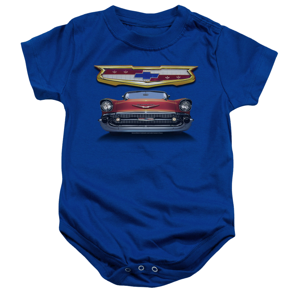 Chevrolet 1957 Bel Air Grille - Baby Bodysuit Baby Bodysuit Chevrolet