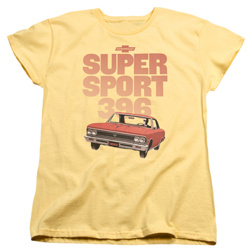 Banana women's t-shirt with Chevrolet Super Sport 396 graphic