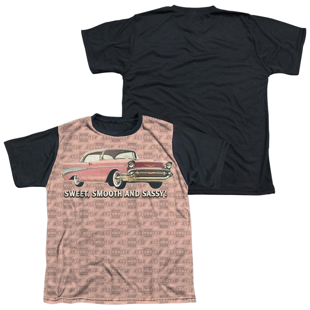 Chevrolet Pink And Black Days - Youth Black Back T-Shirt (Ages 8-12) Youth Black Back T-Shirt (Ages 8-12) Chevrolet