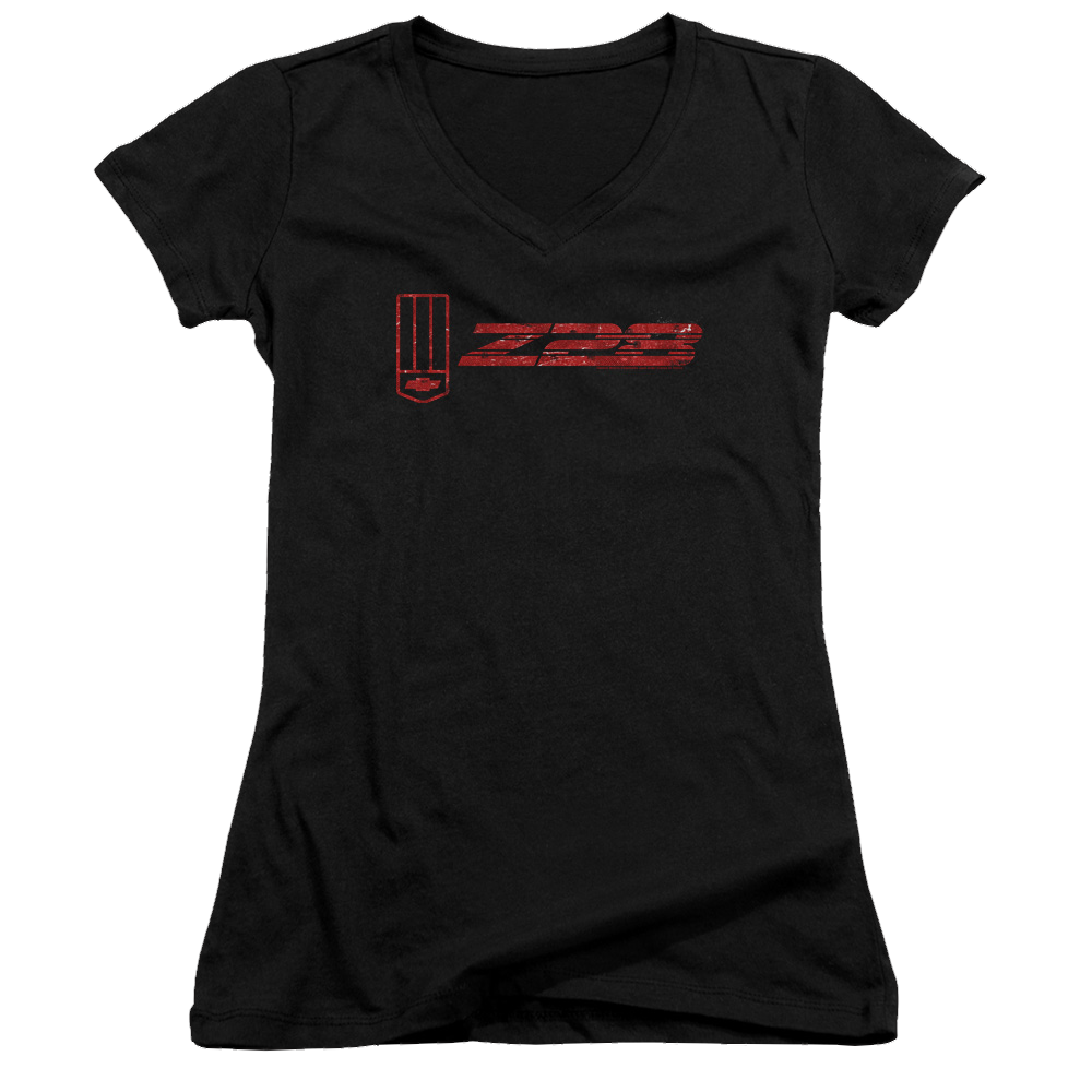 Chevrolet The Z28 - Juniors V-Neck T-Shirt Juniors V-Neck T-Shirt Chevrolet