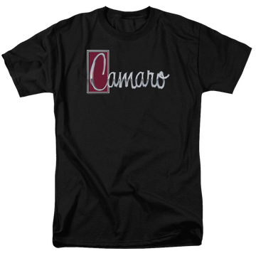 Black men's regular fit t-shirt with Chevrolet Chrome Script graphic