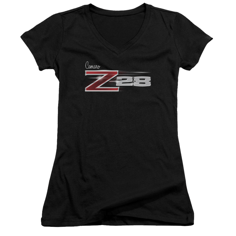 Chevrolet Z28 Logo - Juniors V-Neck T-Shirt Juniors V-Neck T-Shirt Chevrolet
