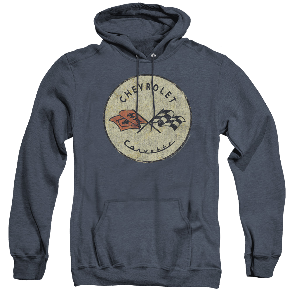Chevrolet Old Vette - Heather Pullover Hoodie Heather Pullover Hoodie Chevrolet