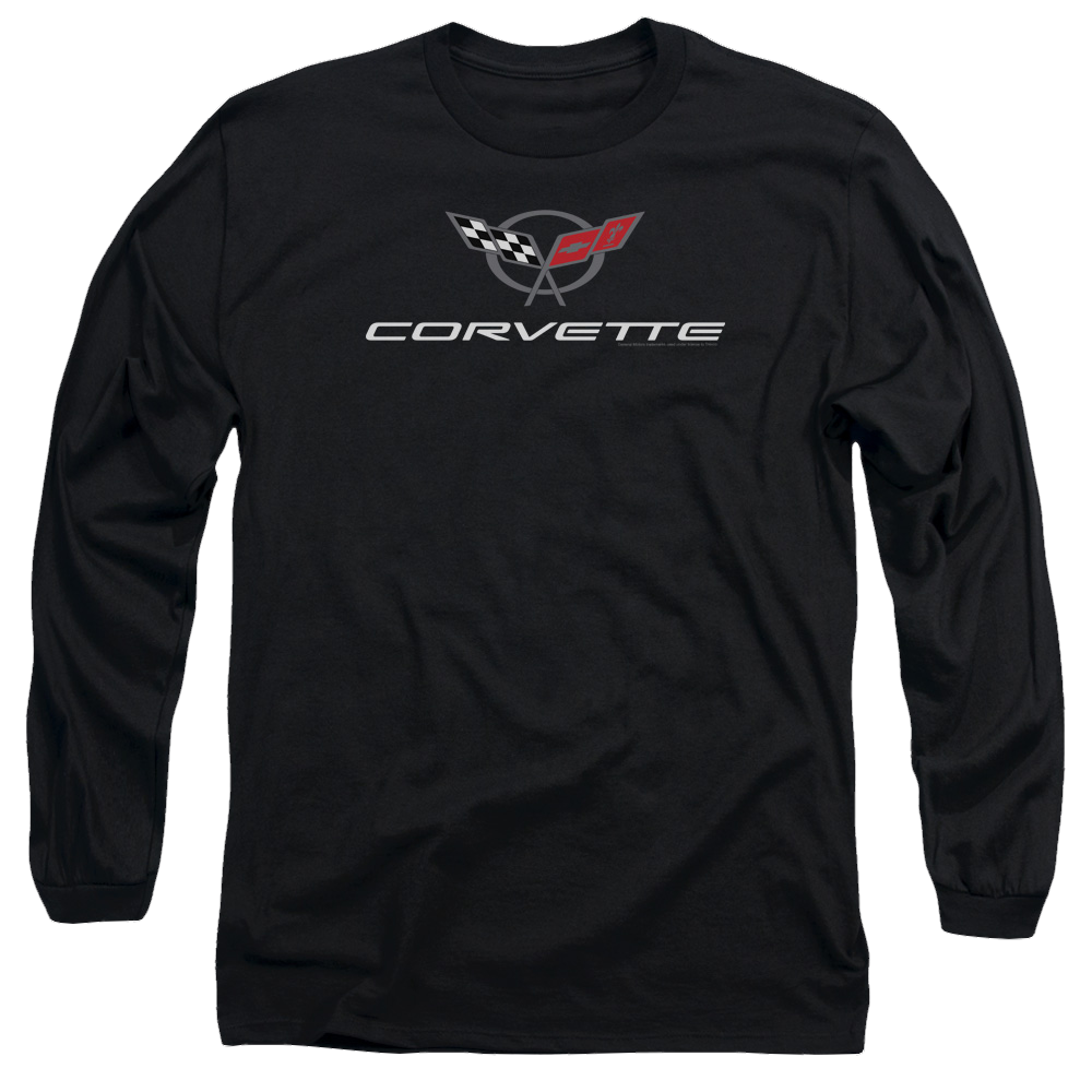 Chevrolet Corvette Modern Emblem - Men's Long Sleeve T-Shirt Men's Long Sleeve T-Shirt Chevrolet