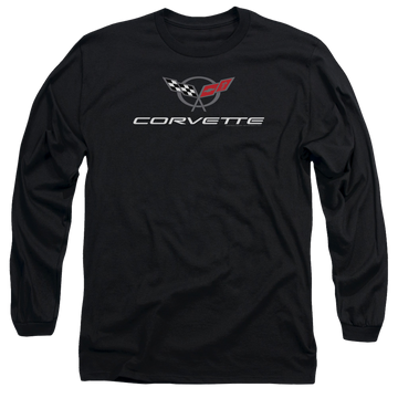 Chevrolet Corvette Modern Emblem - Men's Long Sleeve T-Shirt Men's Long Sleeve T-Shirt Chevrolet
