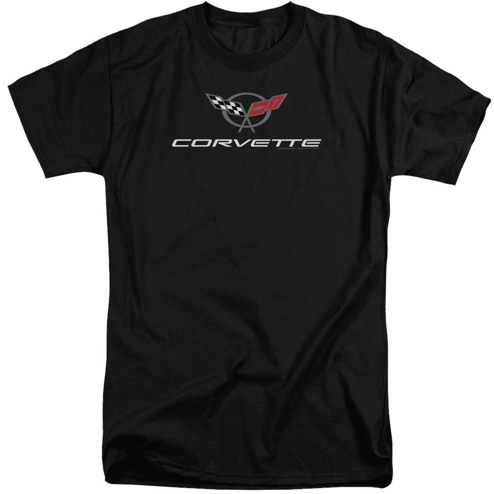 Chevrolet Corvette Modern Emblem - Men's Tall Fit T-Shirt Men's Tall Fit T-Shirt Chevrolet