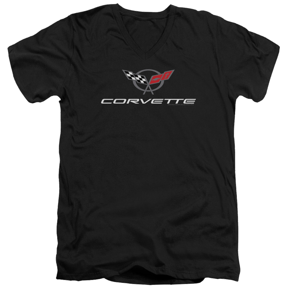 Chevrolet Corvette Modern Emblem - Men's V-Neck T-Shirt Men's V-Neck T-Shirt Chevrolet