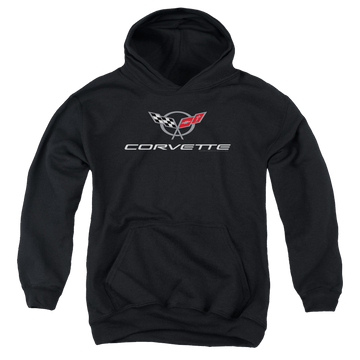 Chevrolet Corvette Modern Emblem - Youth Hoodie (Ages 8-12) Youth Hoodie (Ages 8-12) Chevrolet