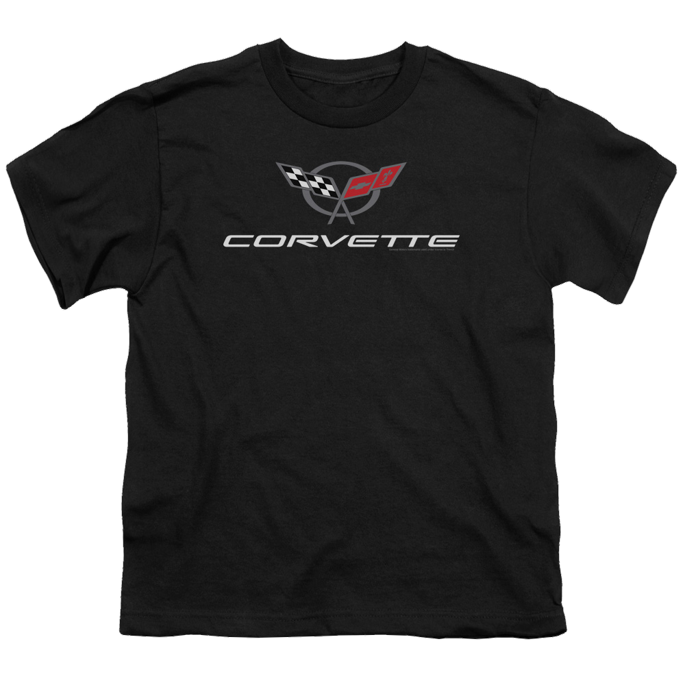 Chevrolet Corvette Modern Emblem - Youth T-Shirt (Ages 8-12) Youth T-Shirt (Ages 8-12) Chevrolet