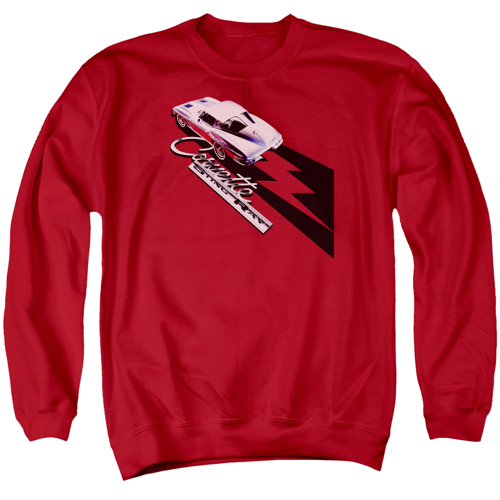 Chevrolet Split Window Sting Ray - Men's Crewneck Sweatshirt Men's Crewneck Sweatshirt Chevrolet