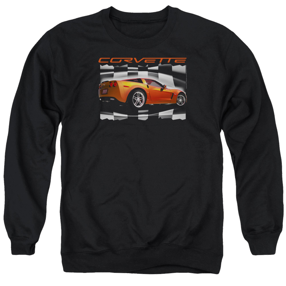 Chevrolet Orange Z06 Vette - Men's Crewneck Sweatshirt Men's Crewneck Sweatshirt Chevrolet