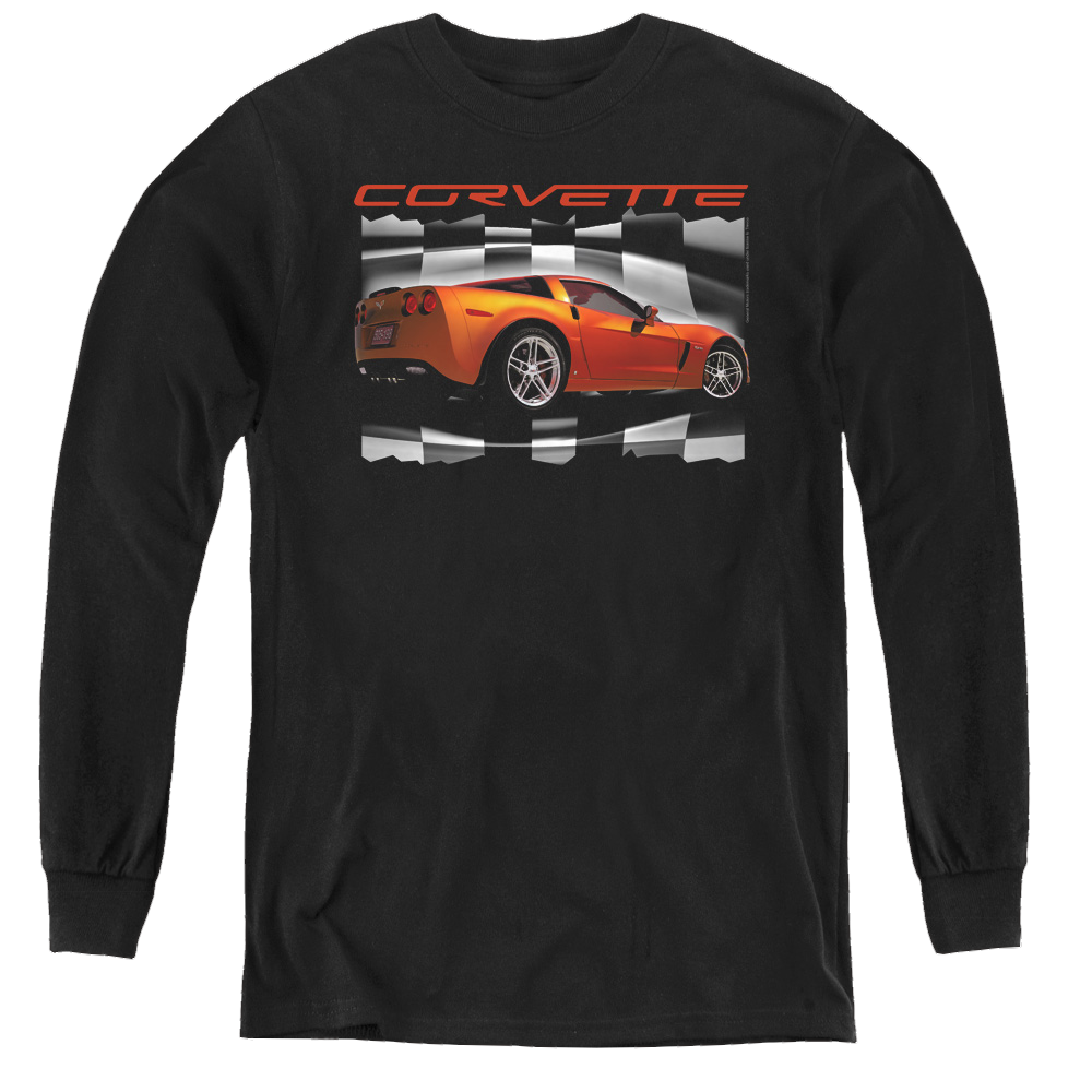 Chevrolet Orange Z06 Vette - Youth Long Sleeve T-Shirt Youth Long Sleeve T-Shirt Chevrolet