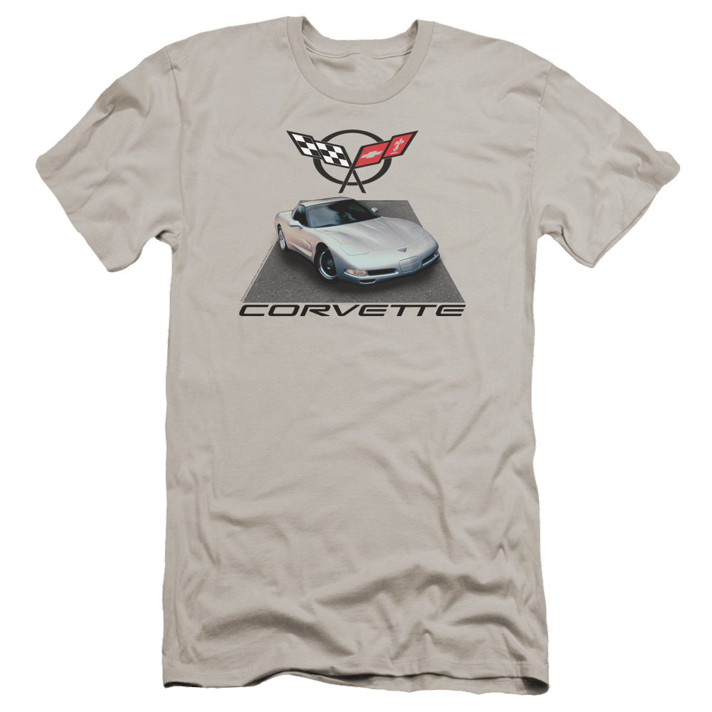 Chevrolet Silver 01 Vette - Men's Premium Slim Fit T-Shirt Men's Premium Slim Fit T-Shirt Chevrolet