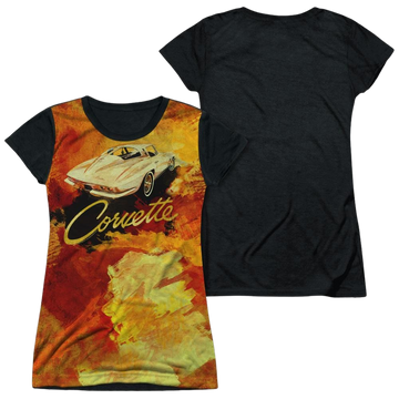 Chevrolet Painted Sting Ray - Juniors Black Back T-Shirt Juniors Black Back T-Shirt Chevrolet