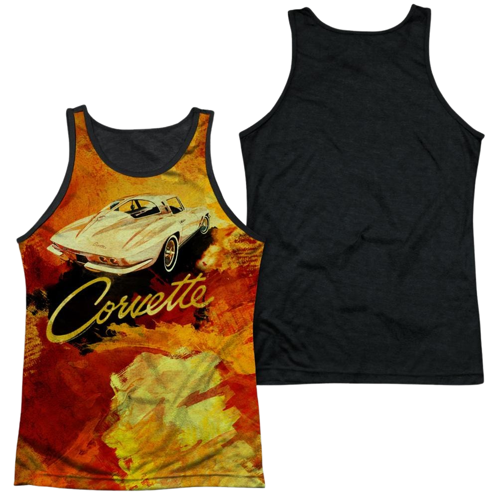 Chevrolet Painted Sting Ray Men's Black Back Tank Men's Black Back Tank Chevrolet