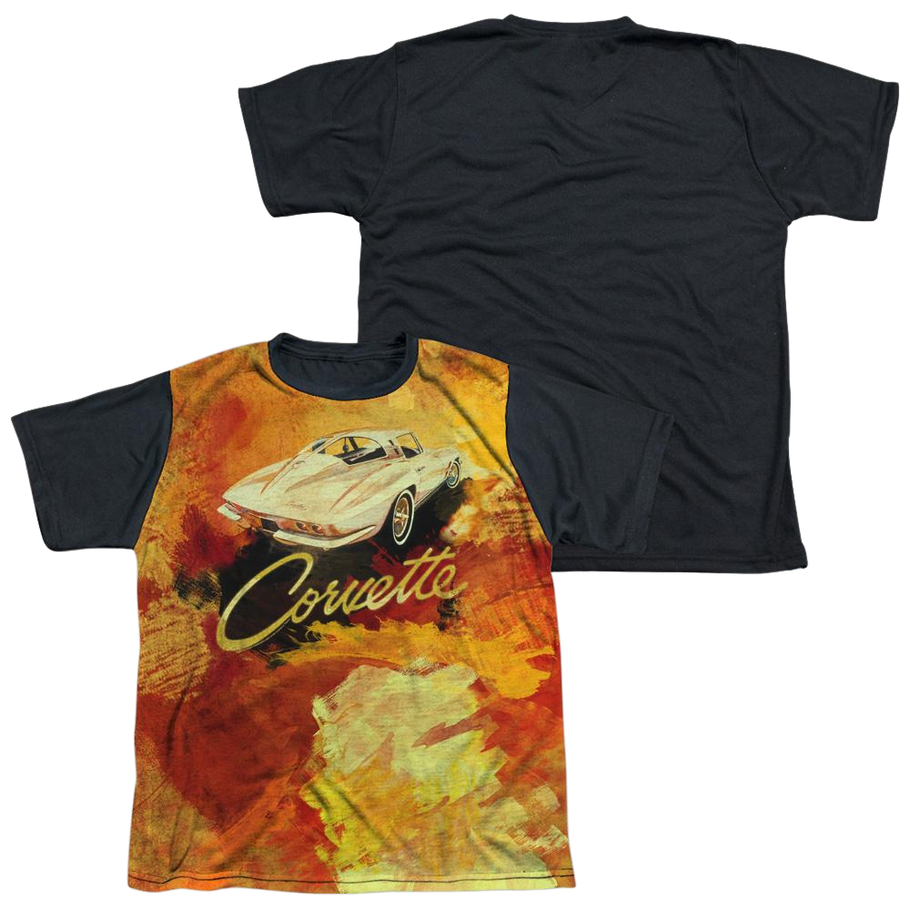 Chevrolet Painted Sting Ray - Youth Black Back T-Shirt (Ages 8-12) Youth Black Back T-Shirt (Ages 8-12) Chevrolet