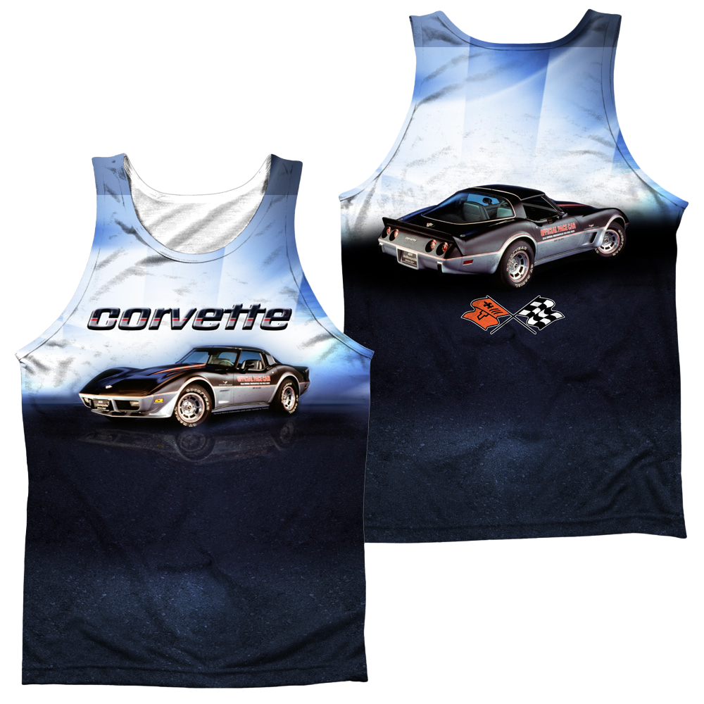 Chevrolet Blue Vette Check Flag Men's All Over Print Tank Men's All Over Print Tank Chevrolet