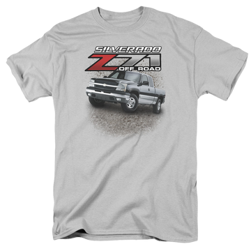 Silver men's regular fit t-shirt with Chevrolet Z71 graphic