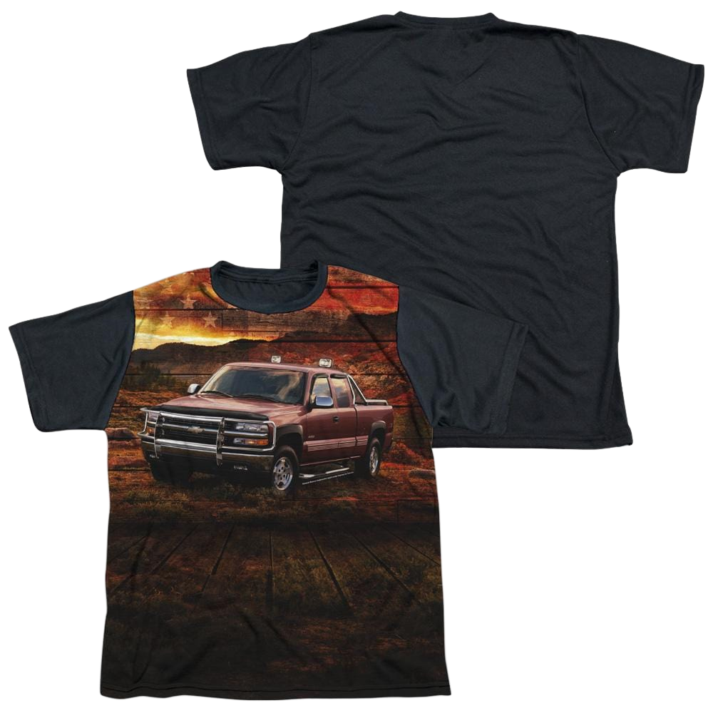 Chevrolet Silverado In The Mud - Youth Black Back T-Shirt (Ages 8-12) Youth Black Back T-Shirt (Ages 8-12) Chevrolet
