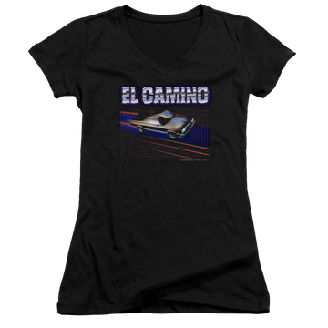 Chevrolet El Camino 85 - Juniors V-Neck T-Shirt Juniors V-Neck T-Shirt Chevrolet