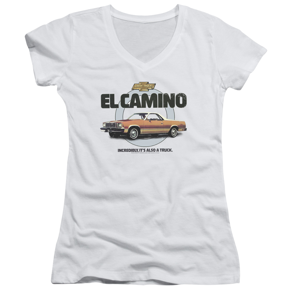 Chevrolet Also A Truck - Juniors V-Neck T-Shirt Juniors V-Neck T-Shirt Chevrolet