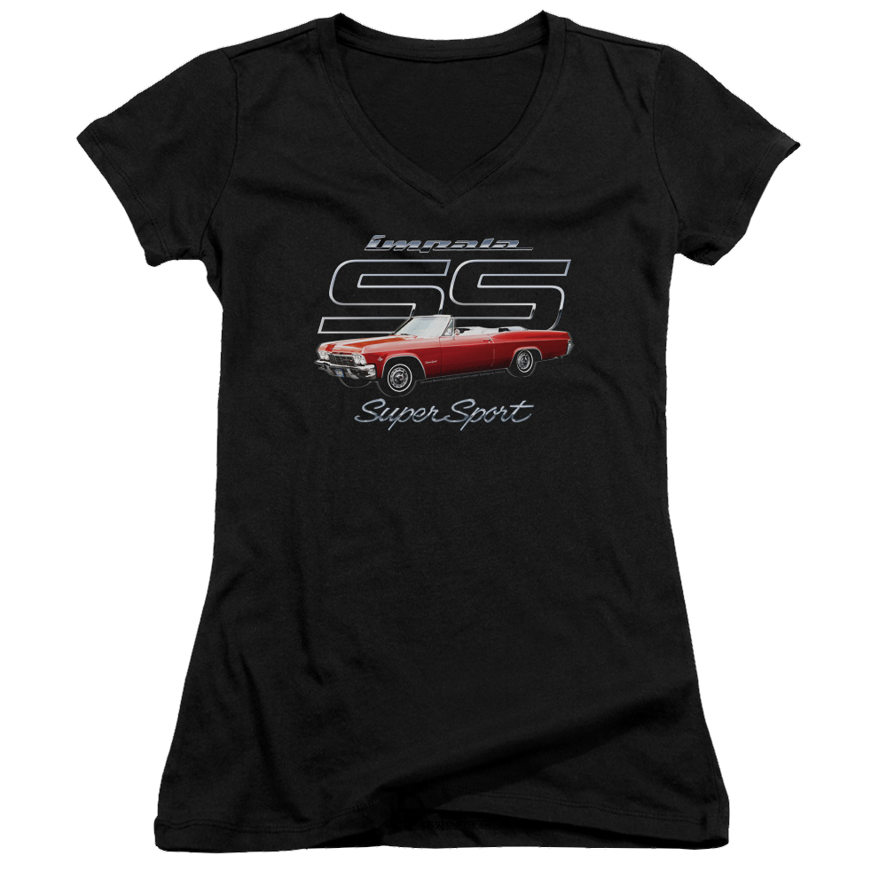 Chevrolet Impala Ss - Juniors V-Neck T-Shirt Juniors V-Neck T-Shirt Chevrolet