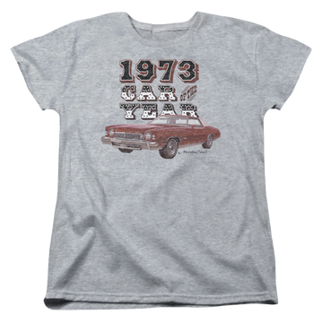 Athletic heather women's t-shirt with Chevrolet Car Of The Year graphic