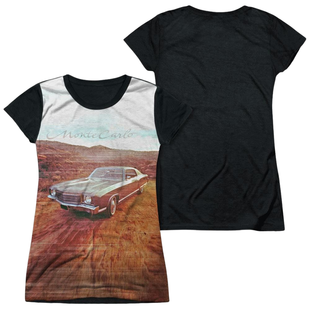 Chevrolet Monte Carlo Old Photo - Juniors Black Back T-Shirt Juniors Black Back T-Shirt Chevrolet