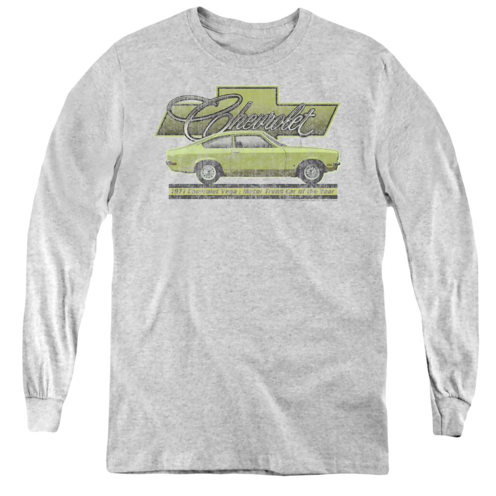 Chevrolet Vega Car Of The Year 71 - Youth Long Sleeve T-Shirt Youth Long Sleeve T-Shirt Chevrolet