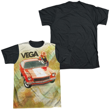 Chevrolet Vega Watercolor men's black back t-shirt
