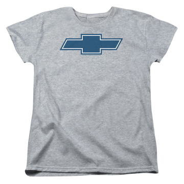 Athletic heather women's t-shirt with Chevrolet Simple Vintage Bowtie graphic