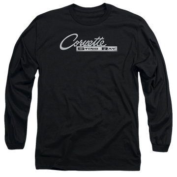 Chevrolet Chrome Stingray Logo - Men's Long Sleeve T-Shirt Men's Long Sleeve T-Shirt Chevrolet
