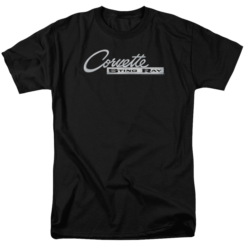 Chevrolet Chrome Stingray Logo - Men's Regular Fit T-Shirt Men's Regular Fit T-Shirt Chevrolet