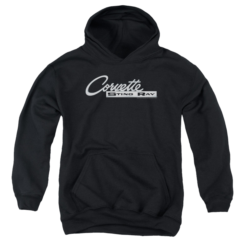 Chevrolet Chrome Stingray Logo - Youth Hoodie (Ages 8-12) Youth Hoodie (Ages 8-12) Chevrolet