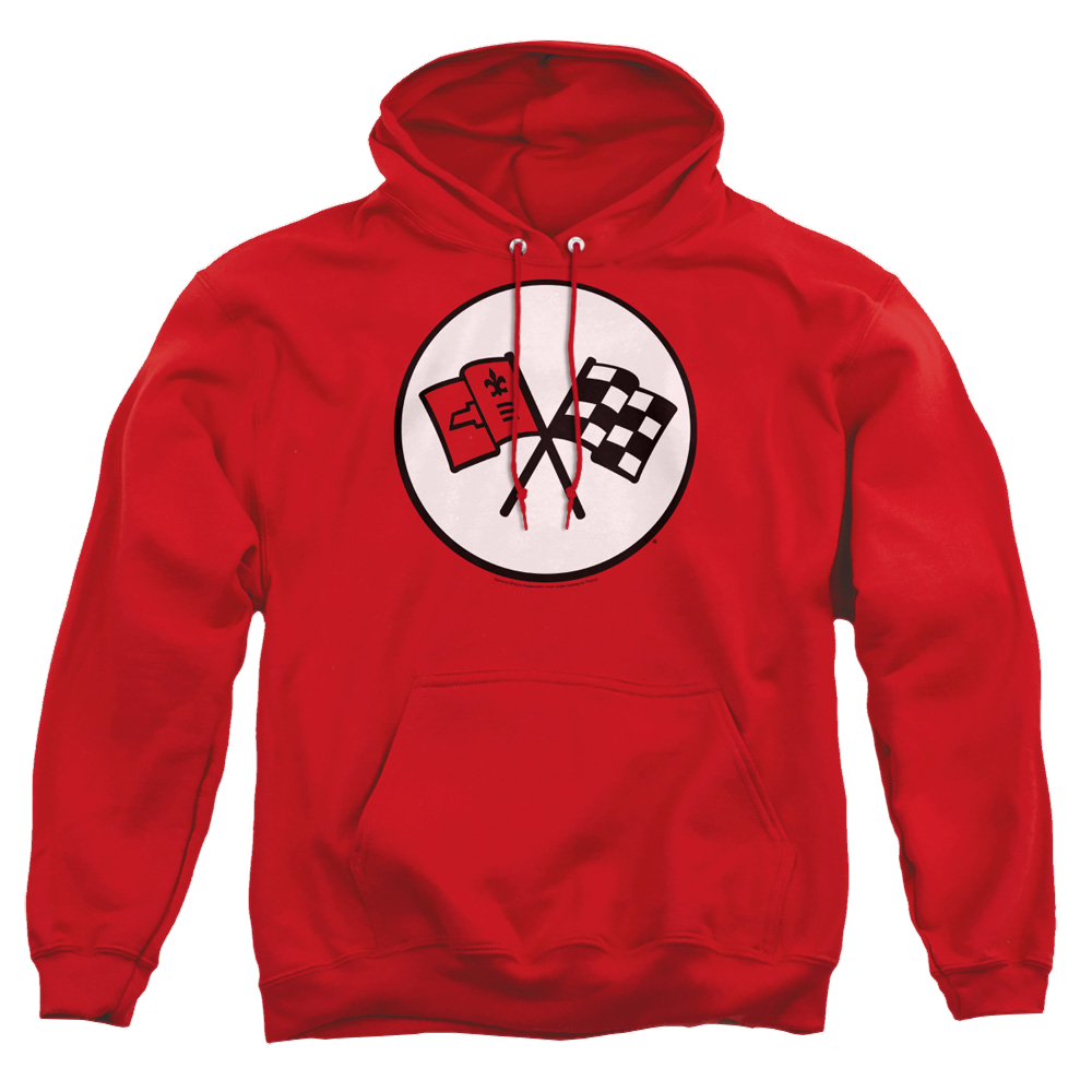 Chevrolet 2nd Gen Vette Logo - Pullover Hoodie Pullover Hoodie Chevrolet