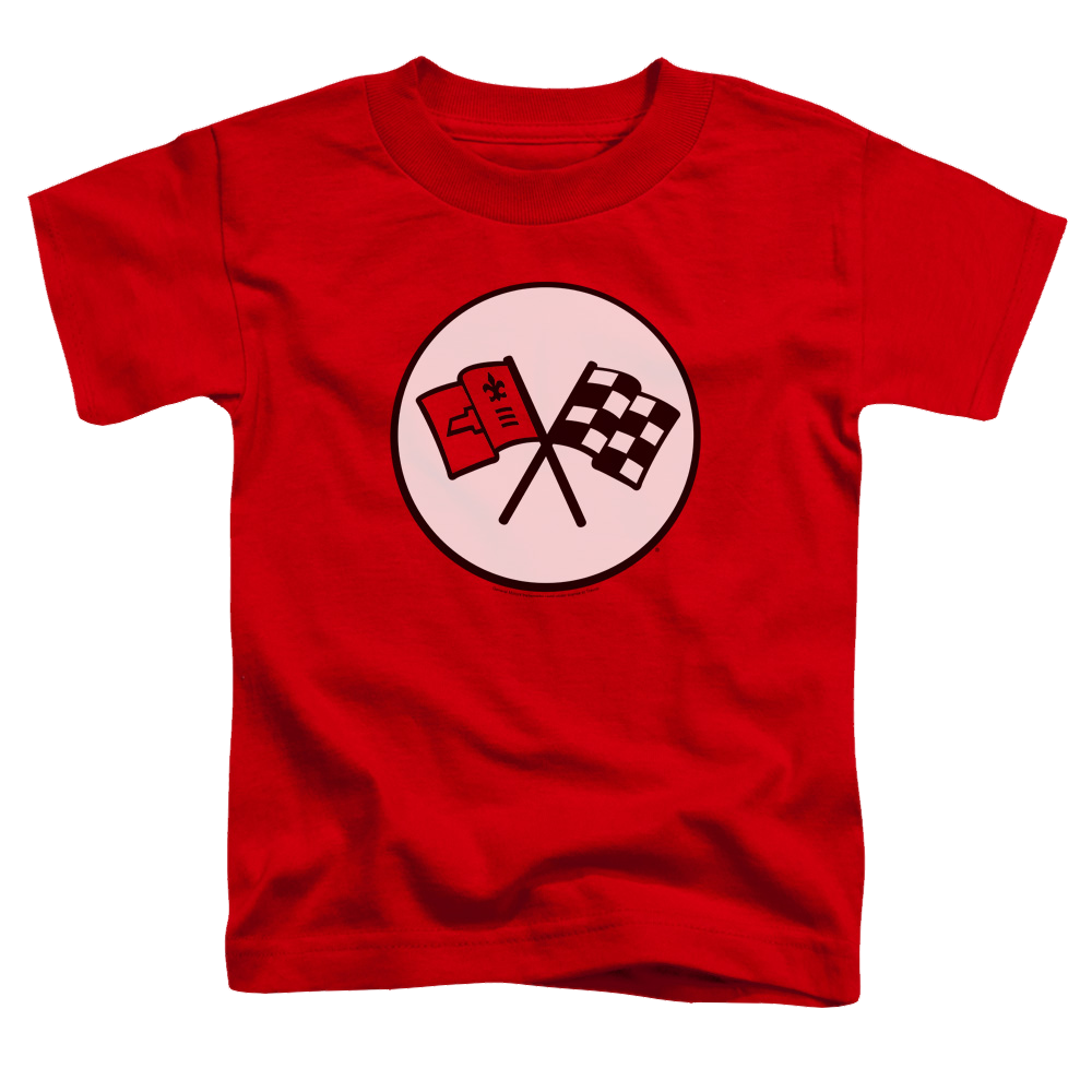 Chevrolet 2nd Gen Vette Logo - Kid's T-Shirt (Ages 4-7) Kid's T-Shirt (Ages 4-7) Chevrolet