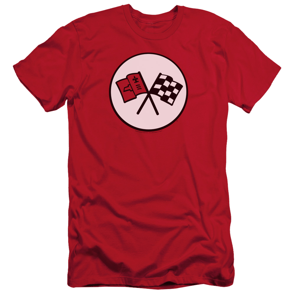 Chevrolet 2nd Gen Vette Logo - Men's Slim Fit T-Shirt Men's Slim Fit T-Shirt Chevrolet