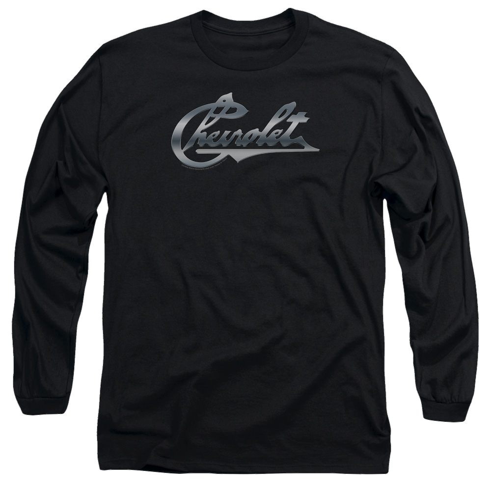 Chevrolet Chrome Vintage Chevy Bowtie - Men's Long Sleeve T-Shirt Men's Long Sleeve T-Shirt Chevrolet