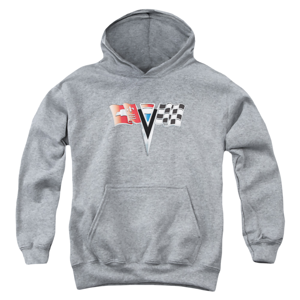 Chevrolet 2nd Gen Vette Nose Emblem - Youth Hoodie (Ages 8-12) Youth Hoodie (Ages 8-12) Chevrolet