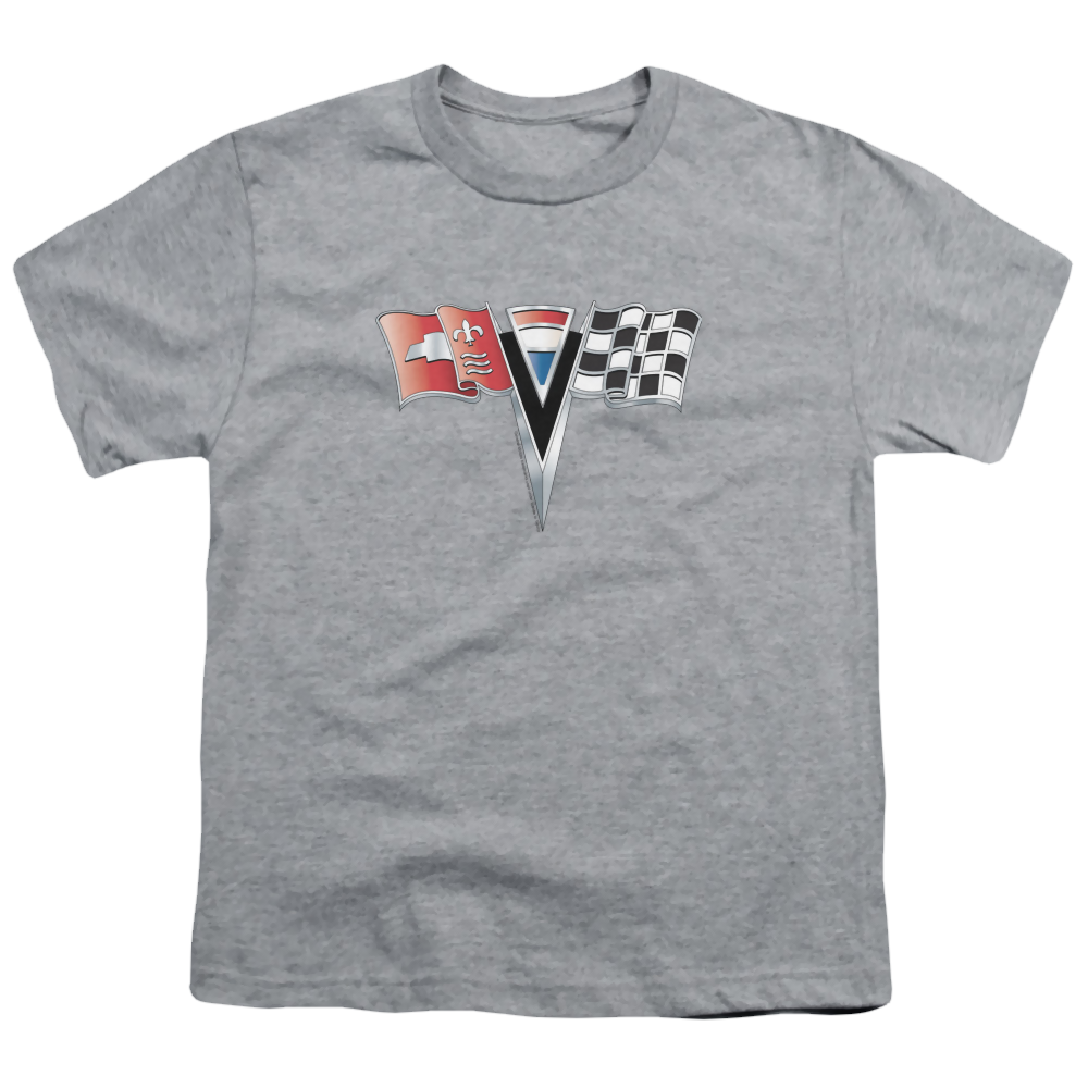 Chevrolet 2nd Gen Vette Nose Emblem - Youth T-Shirt (Ages 8-12) Youth T-Shirt (Ages 8-12) Chevrolet