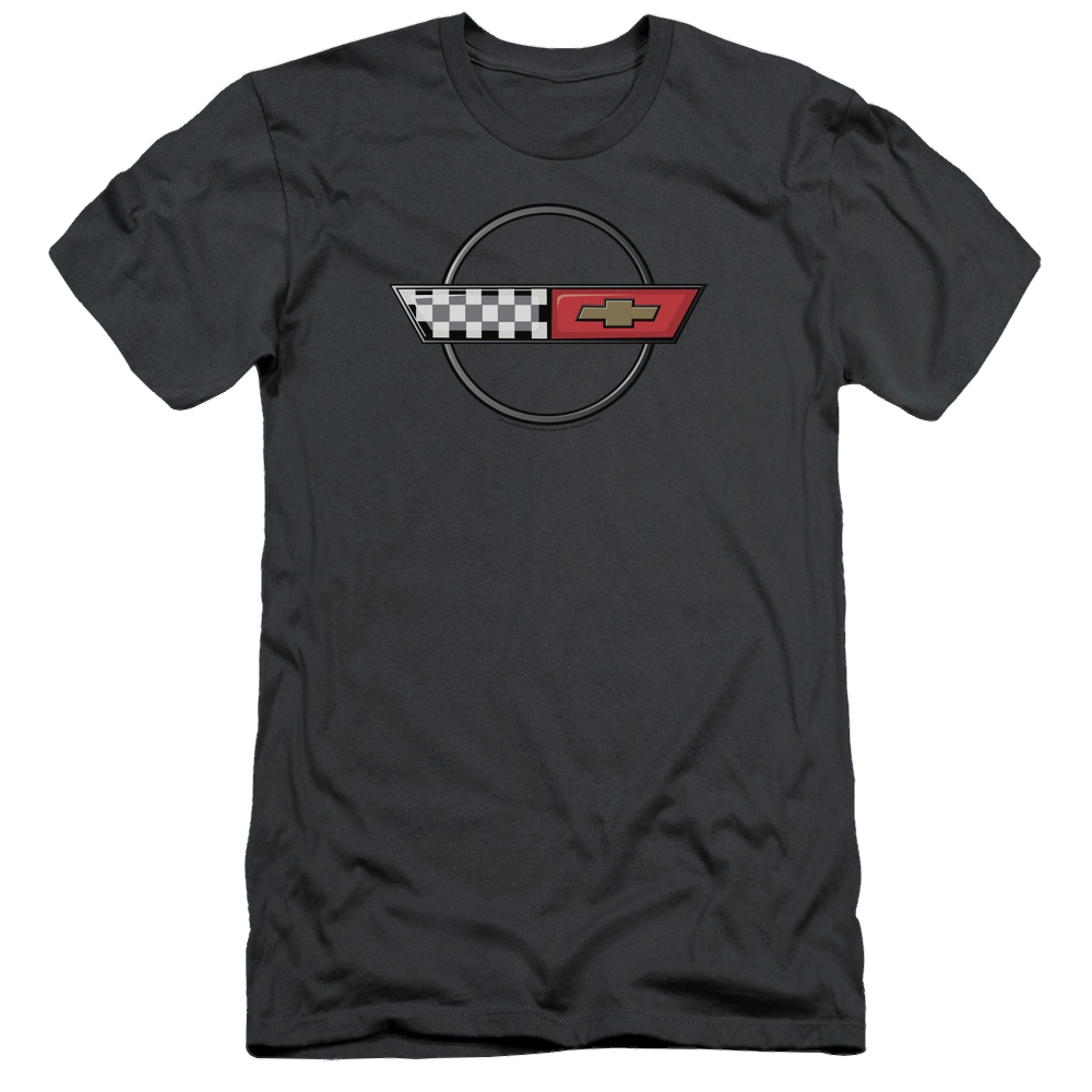 Chevrolet 4th Gen Vette Logo - Men's Slim Fit T-Shirt Men's Slim Fit T-Shirt Chevrolet