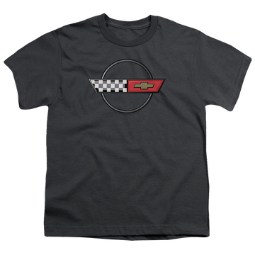 Chevrolet 4th Gen Vette Logo - Youth T-Shirt (Ages 8-12) Youth T-Shirt (Ages 8-12) Chevrolet