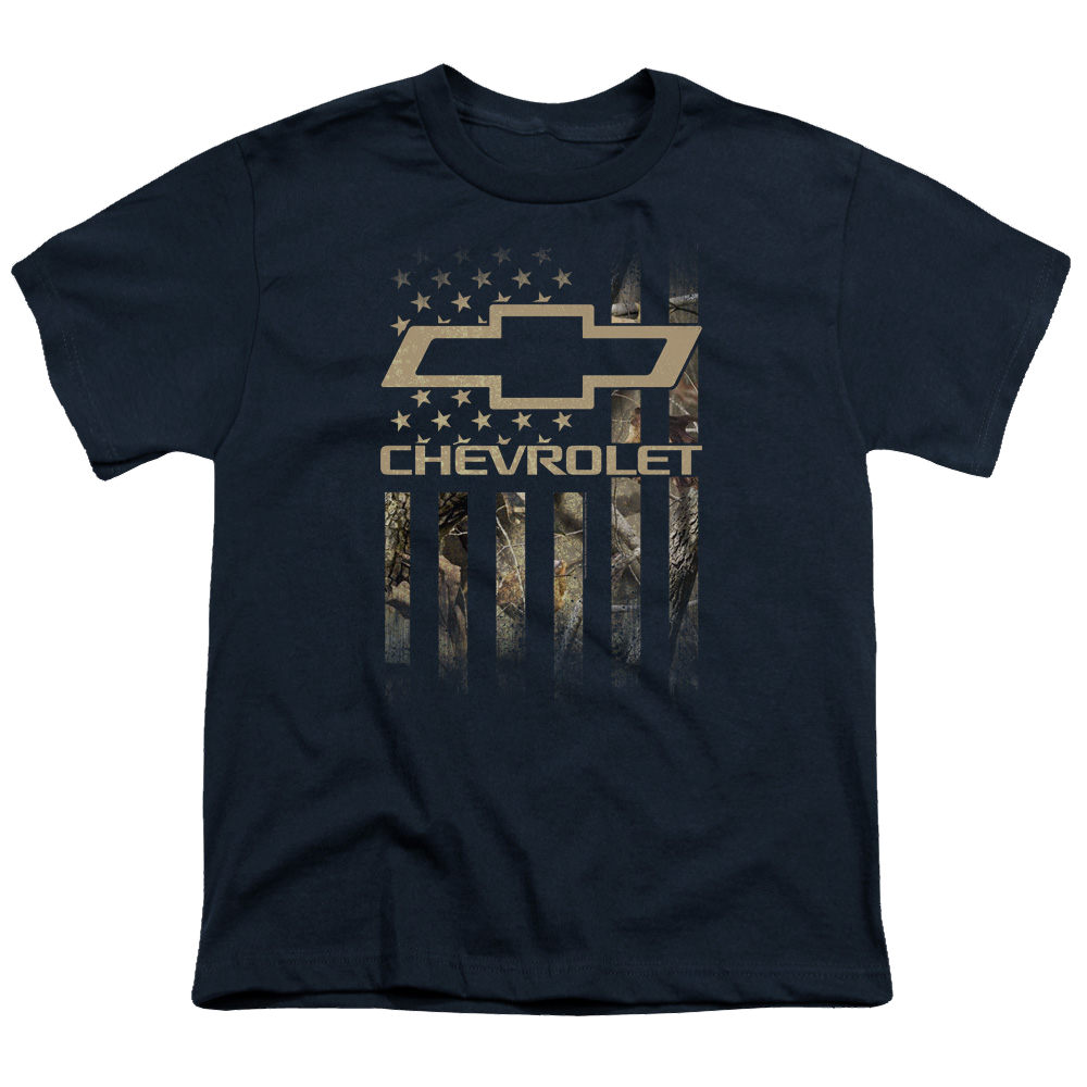 Chevrolet Camo Flag - Youth T-Shirt Youth T-Shirt (Ages 8-12) Chevrolet