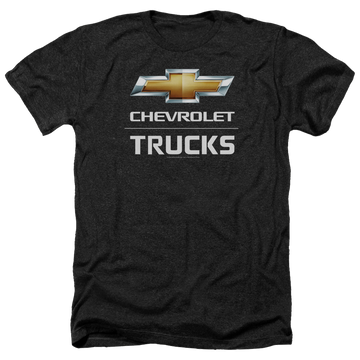 Charcoal men's heather t-shirt with Chevrolet Trucks graphic