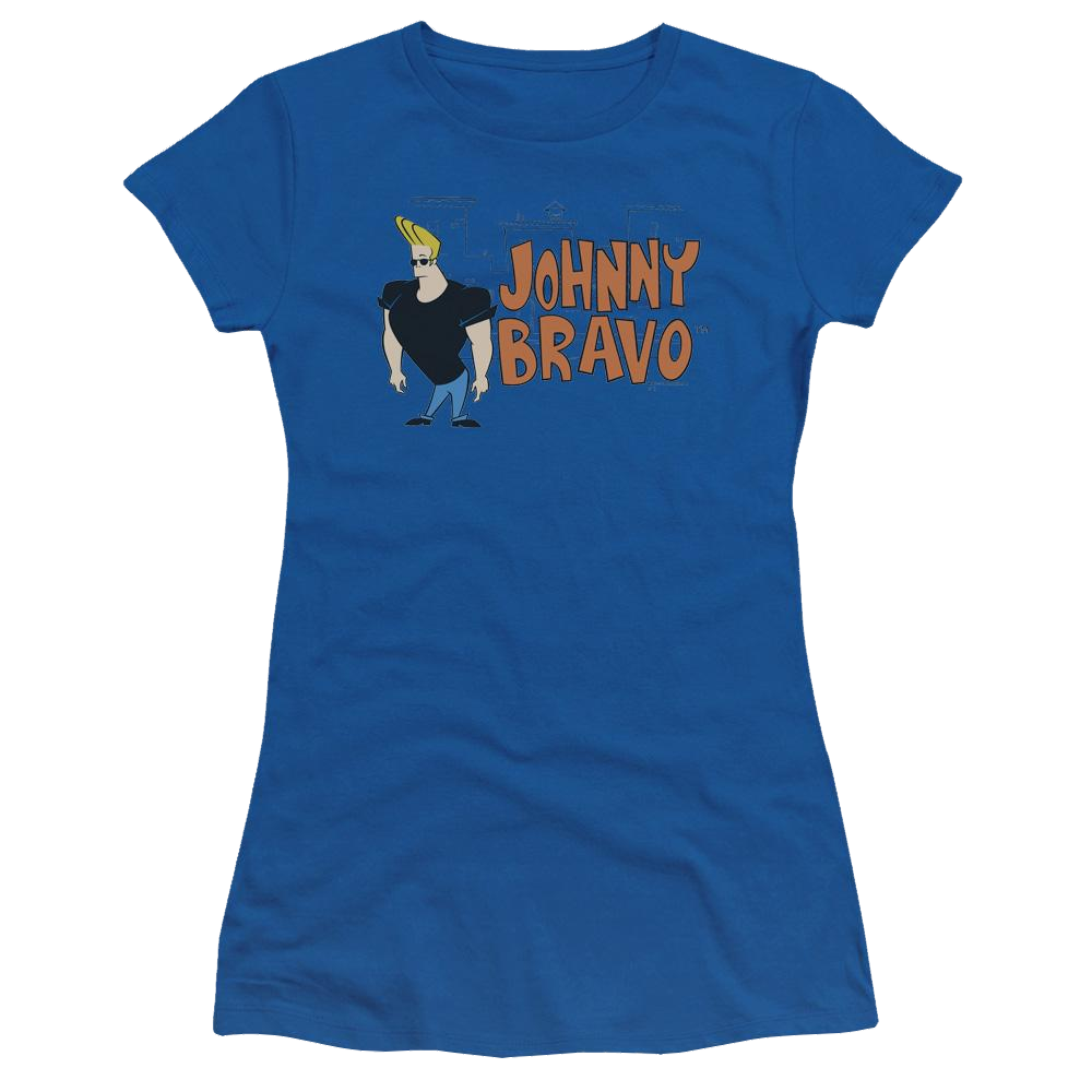 Johnny Bravo Johnny Logo Juniors T-Shirt Juniors T-Shirt Johnny Bravo